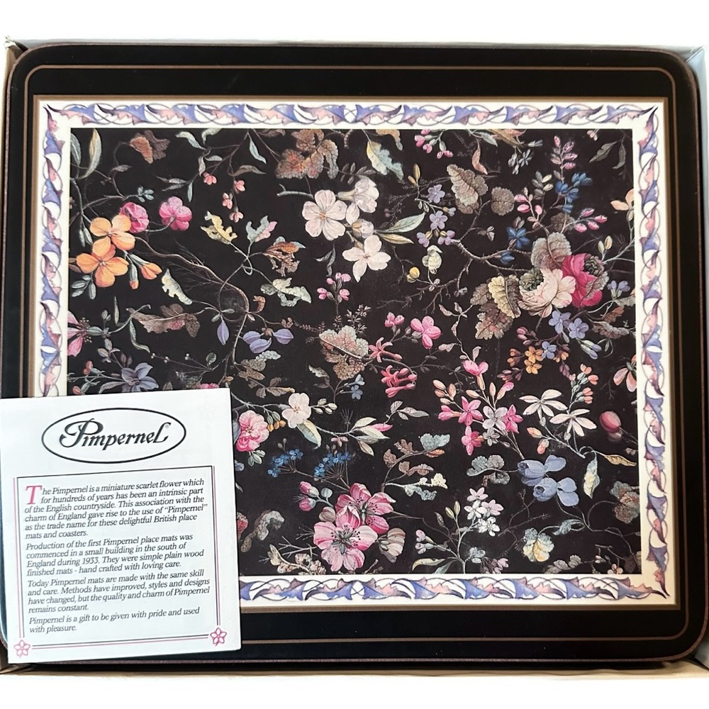 Pimpernel “Kilburn Floral” Lunch Mats Vintage Placemats NIB